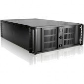 iStarUSA 4U High Performance Rackmount Chassis with 550W Redundant Power Supply - Rack-mountable - Black - Aluminum Alloy, SECC, Zinc-coated Steel - 4U - 9 x Bay - 4 x 3.15", 4.72" x Fan(s) Installed - 550 W - Power Supply Installed - EATX, ATX,