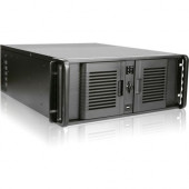 iStarUSA 4U Compact Stylish Rackmount Chassis with 500W Redundant Power Supply - Rack-mountable - Black - SECC, Zinc-coated Steel, Plastic - 4U - 9 x Bay - 1 x 3.15" x Fan(s) Installed - 500 W - Power Supply Installed - ATX, Micro ATX Motherboard Sup