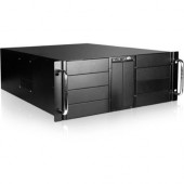 iStarUSA 4U 10-Bay Stylish Storage Server Rackmount with 500W Redundant Power Supply - Rack-mountable - Black - Zinc-coated Steel - 4U - 10 x Bay - 2 x 4.72" x Fan(s) Installed - 500 W - Power Supply Installed - EATX, ATX, Mini ATX Motherboard Suppor