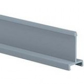 PANDUIT 6ft Panduct Solid Divider Wall - Light Gray - 6 Pack - Polyvinyl Chloride (PVC) - TAA Compliance D4H6