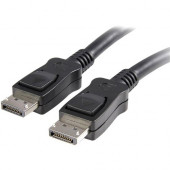 Startech.Com 50 ft DisplayPort Cable with Latches - M/M - Male DisplayPort - Male DisplayPort - 50ft - Black - RoHS Compliance DISPLPORT50L