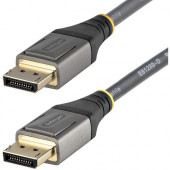 Startech.Com 10ft (3m) VESA Certified DisplayPort 1.4 Cable, 8K 60Hz HDR10, UHD 4K 120Hz Video, DP to DP Monitor Cord, DP 1.4 Cable, M/M - 9.8ft/3m VESA Certified DisplayPort 1.4 cable; 8K 60Hz/4K 120Hz video/32.4Gbps/HDR10/32Ch Audio - Monitor cord with 