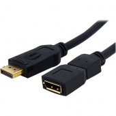 Startech.Com DisplayPort Video Extension Cable - M/F - 6 ft - DisplayPort Male Video - DisplayPort Female Video - 6ft - Black - RoHS Compliance DPEXT6L