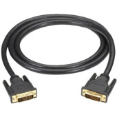 Black Box DVI-I Dual-Link Cable, Male to Male, 10-m (32.8-ft.) - 32.80 ft DVI Video Cable for Video Device - First End: 1 x DVI-I (Dual-Link) Male Video - Second End: 1 x DVI-I (Dual-Link) Male Video - Gold Plated Connector - TAA Compliance DVI-I-DL-010M