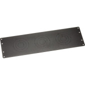 Black Box Elite Conduit Knockout Panel - 3U Rack Height - 5" Height - 6" Width - TAA Compliant ECP3U