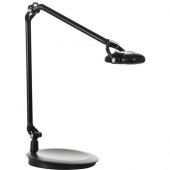 Humanscale Element 790 Desk Lamp - 28" Height - 5 W LED Bulb - Semi Matte - Ergonomic Design, Dimmable - Desk Mountable - Jet Black - for Desk, Table EDEBB