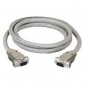 Black Box Serial Extension Cable (with EMI/RFI Hoods) - DB-9 Male Serial - DB-9 Female Serial - 20ft - Beige EDN12H-0020-MF