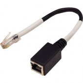 Digi Etherlite RJ45 8 pin Female to TS RJ45 10 pin Male 6" cable package of 16 - 6" RJ-45 Network Cable for Server, Barcode Scanner - First End: 1 x RJ-45 Female Network - Second End: 1 x RJ-45 Male Network - Black - 16 Pack ELF-TSM-CBL-16