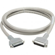 Black Box RS-232 DBL Shielded Cable W/ Metal Hood 25 Cond DB25M/F 35Ft. - 35 ft Serial Data Transfer Cable for Computer, Switch - First End: 1 x DB-25 Male Serial - Second End: 1 x DB-25 Female Serial - Shielding - TAA Compliant EMN25C-0035-MF