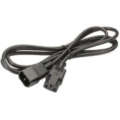 Black Box IEC 320 C13 Socket to IEC 320 C14 Plug Molded Extension Power Cord, 6-ft.(1.8-m) - For Monitor, PC - 120 V AC Voltage Rating - 10 A Current Rating - Black EPXR14