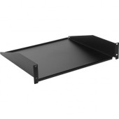 Eaton Utility Shelf, 2U, 17.2"W x 16"D - 2U Rack Height x 19" Rack Width - Rack-mountable - Black - 50 lb Maximum Weight Capacity - TAA Compliance ETN-US192U1605