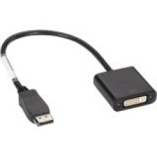 Black Box DisplayPort Adapter, 32 AWG, DisplayPort Male to DVI-I Female - 1 ft DisplayPort/DVI Video Cable for Audio/Video Device - First End: 1 x DisplayPort Male Digital Audio/Video - Second End: 1 x DVI-I Female Video - Black - TAA Compliance EVNDPDVI-