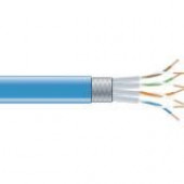 Black Box Cat.6 SSTP Network Cable - 1000 ft Category 6 Network Cable for Network Device - Bare Wire - Bare Wire - Shielding - Blue - TAA Compliance EVNSL0272BL-1000