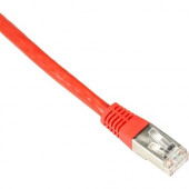 Black Box CAT6 250-MHz Shielded, Stranded Cable SSTP (PIMF), PVC, Red, 25-ft. (7.6-m) - 25 ft Category 6 Network Cable for Network Device - First End: 1 x RJ-45 Male Network - Second End: 1 x RJ-45 Male Network - Patch Cable - Shielding - Red EVNSL0272RD-