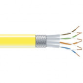 Black Box Cat.6 SSTP Network Cable - 1000 ft Category 6 Network Cable for Network Device - Bare Wire - Bare Wire - Shielding - Yellow EVNSL0272YL-1000