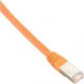 Black Box Cat.6 FTP Network Cable - 11.81" Category 6 Network Cable for Network Device - First End: 1 x RJ-45 Male Network - Second End: 1 x RJ-45 Male Network - Shielding - Orange EVNSL0273OR-0001