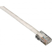 Black Box GigaBase 350 CAT5e Patch Cable, Basic Connectors, White, 50-ft. (15.2-m) - 50 ft Category 5e Network Cable for Network Device - First End: 1 x RJ-45 Male Network - Second End: 1 x RJ-45 Male Network - Patch Cable - Gold Plated Contact - White EV