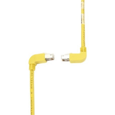 Black Box SpaceGAIN CAT.6 S/FTP Patch Network Cable - 3 ft Category 6 Network Cable for Network Device, Switch, Desktop Computer - First End: 1 x RJ-45 Male Network - Second End: 1 x RJ-45 Male Network - 128 MB/s - Patch Cable - Shielding - Yellow EVNSL21