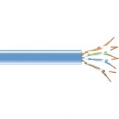 Black Box GigaBase Cat.5e UTP Network Cable - 1000 ft Category 5e Network Cable for Patch Panel, Wallplate, Network Device - Bare Wire - Bare Wire - 622 Mbit/s - CMR - 24 AWG - Blue - TAA Compliant EYN0739A-R