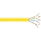 Black Box GigaBase Cat.5e UTP Network Cable - 1000 ft Category 5e Network Cable for Patch Panel, Wallplate, Network Device - Bare Wire - Bare Wire - 622 Mbit/s - CMR - 24 AWG - Yellow - TAA Compliant EYN0742A-R