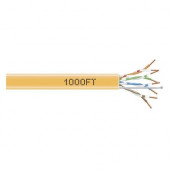 Black Box GigaTrue 550 CAT6, 550-MHz Solid Bulk Cable, 1000-ft. (304.8-m), PVC, Orange - 1000 ft Category 6 Network Cable for Patch Panel, Network Device - Bare Wire - Bare Wire - Orange - TAA Compliance EYN866A-PB-1000