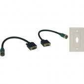 Tripp Lite Easy Pull Type-A Connectors - (M/F set of VGA with Faceplate) EZA-VGAX-2
