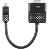 Belkin Mini DisplayPort to VGA Adapter - Mini DisplayPort/VGA Video Cable for Monitor, Notebook, MacBook, TV, Ultrabook, Tablet PC, Projector - Mini DisplayPort Male Digital Video - HD-15 Male VGA - Black - 1 Pack F2CD028BT