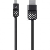 Belkin Mini DisplayPort to HDTV Cable - 6 ft HDMI/Mini DisplayPort A/V Cable for Notebook, Tablet, HDTV, Workstation, Ultrabook, MacBook, Audio/Video Device - First End: 1 x Mini DisplayPort Male Digital Audio/Video - Second End: 1 x HDMI Male Digital Aud