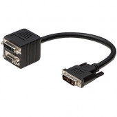 Belkin Video Cable - DVI Male Video - DVI Female Video, HD-15 Female VGA - 1ft F2E7901-01-DV