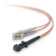 Belkin Fiber Optic Duplex Patch Cable - MT-RJ Male - LC Male - 16.4ft - Orange - TAA Compliance F2F202L9-05M
