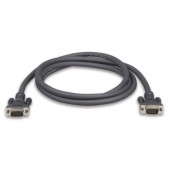 Belkin SVGA High-intensity Monitor Cables - 6 ft Video Cable for Monitor - First End: 1 x HD-15 Male VGA - Second End: 1 x HD-15 Male VGA - Charcoal Gray - 1 Pack - TAA Compliance F3H982-06