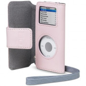 Belkin Folio Case for iPod nano - Book Fold - Leather - Pink F8Z058-PNK