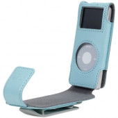 Belkin Flip Case for iPod nano - Clamshell - Leather - Blue F8Z059-BLU