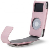 Belkin Flip Case for iPod nano - Clamshell - Leather - Pink F8Z059-PNK