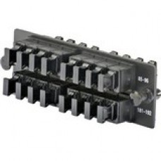 Panduit Opticom Network Patch Panel - 16 Port(s) - Black - TAA Compliance FAPH1612BLMPO
