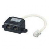 Black Box Cat.5e Cable Doubler - RJ-45 Male Network, RJ-45 Female Network FAU962