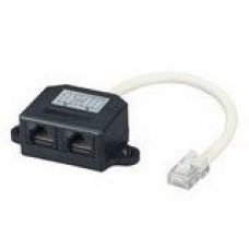Black Box Cat.5e Cable Doubler - RJ-45 Male Network, RJ-45 Female Network FAU962