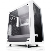 Fractal Design Meshify C White - TG Computer Case - Mid-tower - White - Steel, Tempered Glass - 5 x Bay - 2 x 4.72" x Fan(s) Installed - ATX, Micro ATX, ITX Motherboard Supported - 14.22 lb - 7 x Fan(s) Supported - 3 x Internal 2.5" Bay - 2 x In