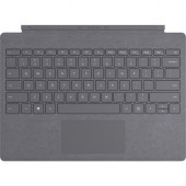 Microsoft Signature Type Cover Keyboard/Cover Case Surface Pro (5th Gen), Surface Pro 3, Surface Pro 4, Surface Pro 6, Surface Pro 7 Tablet - Light Charcoal - Stain Resistant - Alcantara - English (US) Keyboard Localization - 0.2" Height x 11.6"