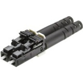 Panduit Fiber Optic Duplex Network Connector - 1 Pack - 2 x LC Male - Black - TAA Compliance FLCDM3.0BL