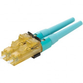 Panduit Fiber Optic Duplex Network Cable - Fiber Optic Network Cable for Network Device - First End: 2 x LC Male Network - 1.25 GB/s - 50/125 &micro;m - Aqua - 1 Pack - TAA Compliance FLCDMCXAQY