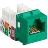 Black Box GigaTrue2 Network Connector - 25 Pack - 1 x RJ-45 Female, 1 x 110-punchdown - Green - TAA Compliant - TAA Compliance FMT634-R3-25PAK