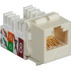 Black Box GigaTrue2 Network Connector - 25 Pack - 1 x RJ-45 Female, 1 x 110-punchdown - Office White - TAA Compliant FMT635-R3-25PAK