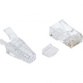 Black Box Network Connector - 100 Pack - 1 x RJ-45 Male - TAA Compliant FMTP6A-CL-100PAK