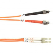 Black Box 50-Micron Multimode Fiber Optic Value Patch Cable, Duplex, Zipcord - 9.84 ft Fiber Optic Network Cable for Network Device - First End: 2 x ST Male Network - Second End: 2 x LC Male Network - Patch Cable - 50/125 &micro;m - 1 Pack - RoHS Comp