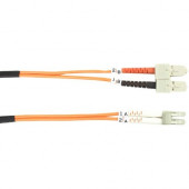 Black Box 62.5-Micron Multimode Value Line Patch Cable, SC-LC, 1-m (3.2-ft.) - 3.28 ft Fiber Optic Network Cable for Network Device - First End: 2 x SC Male Network - Second End: 2 x LC Male Network - Patch Cable - 62.5/125 &micro;m - 1 Pack - RoHS, T