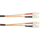 Black Box 62.5-Micron Multimode Value Line Patch Cable, SC-SC, 2-m (6.5-ft.) - 6.56 ft Fiber Optic Network Cable for Network Device - First End: 2 x SC Male Network - Second End: 2 x SC Male Network - Patch Cable - 1 Pack - RoHS Compliance FO625-002M-SCSC