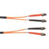 Black Box 62.5-Micron Multimode Value Line Patch Cable, ST-ST, 2-m (6.5-ft.) - 6.56 ft Fiber Optic Network Cable for Network Device - First End: 2 x ST Male Network - Second End: 2 x ST Male Network - Patch Cable - 62.5/125 &micro;m - 1 Pack - RoHS Co