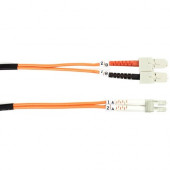 Black Box 62.5-Micron Multimode Value Line Patch Cable, SC-LC, 3-m (9.8-ft.) - 9.84 ft Fiber Optic Network Cable for Network Device - First End: 2 x SC Male Network - Second End: 2 x LC Male Network - Patch Cable - 62.5/125 &micro;m - 1 Pack - RoHS Co