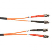 Black Box 62.5-Micron Multimode Value Line Patch Cable, ST-ST, 3-m (9.8-ft.) - 9.84 ft Fiber Optic Network Cable for Network Device - First End: 2 x ST Male Network - Second End: 2 x ST Male Network - Patch Cable - 62.5/125 &micro;m - 1 Pack - RoHS Co